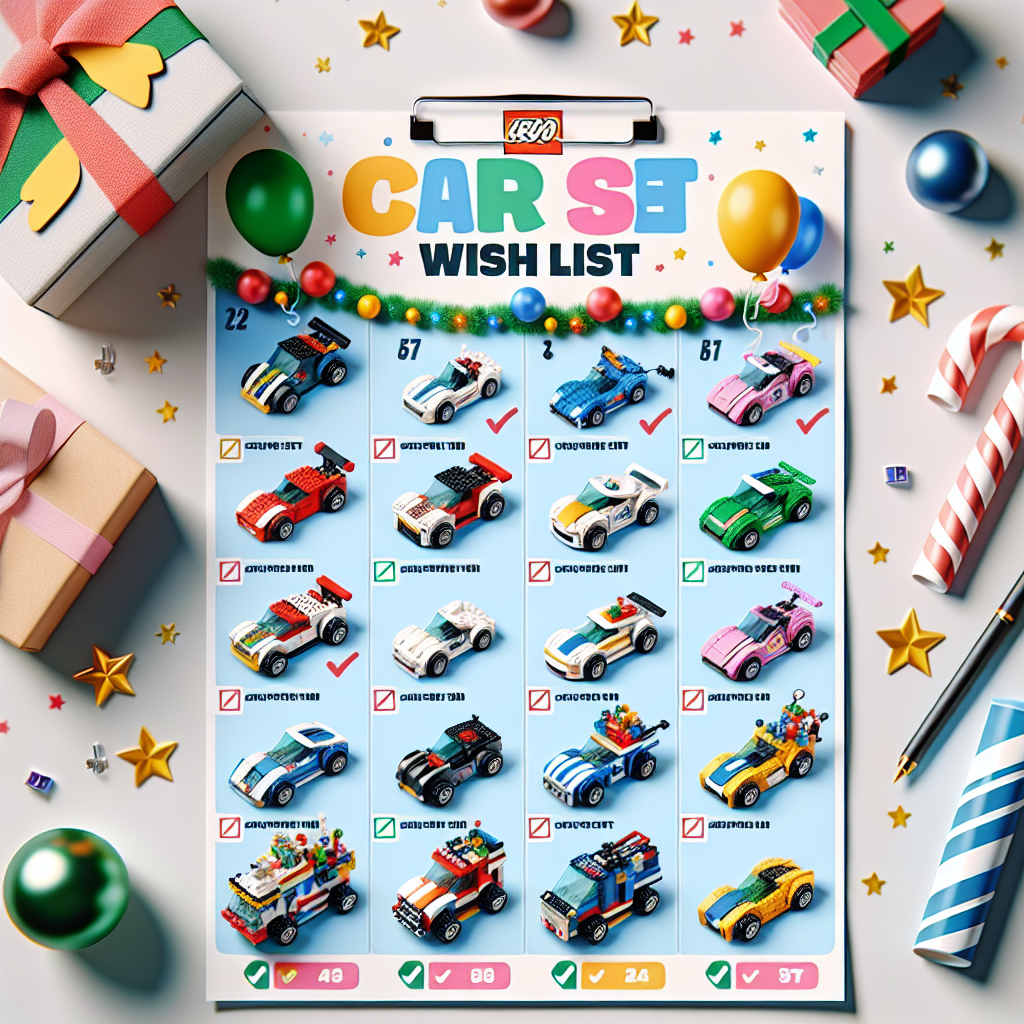 Creating a LEGO Car Set Wish List for Holidays and Birthdays
