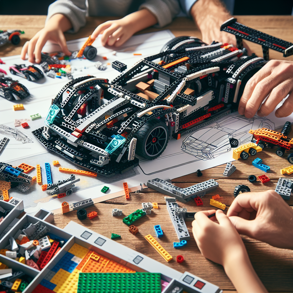 How to Build a LEGO Technic Supercar with Family and Friends