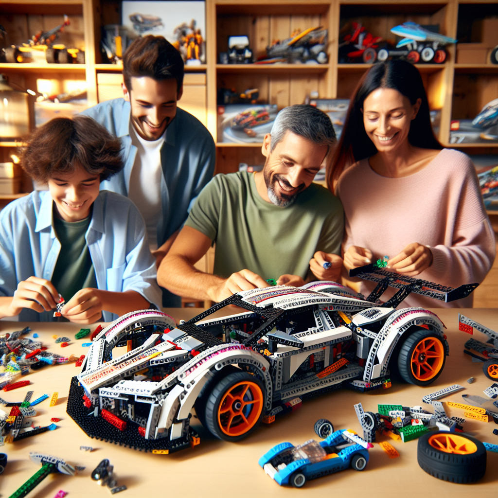 How to Build a LEGO Technic Supercar with Family and Friends