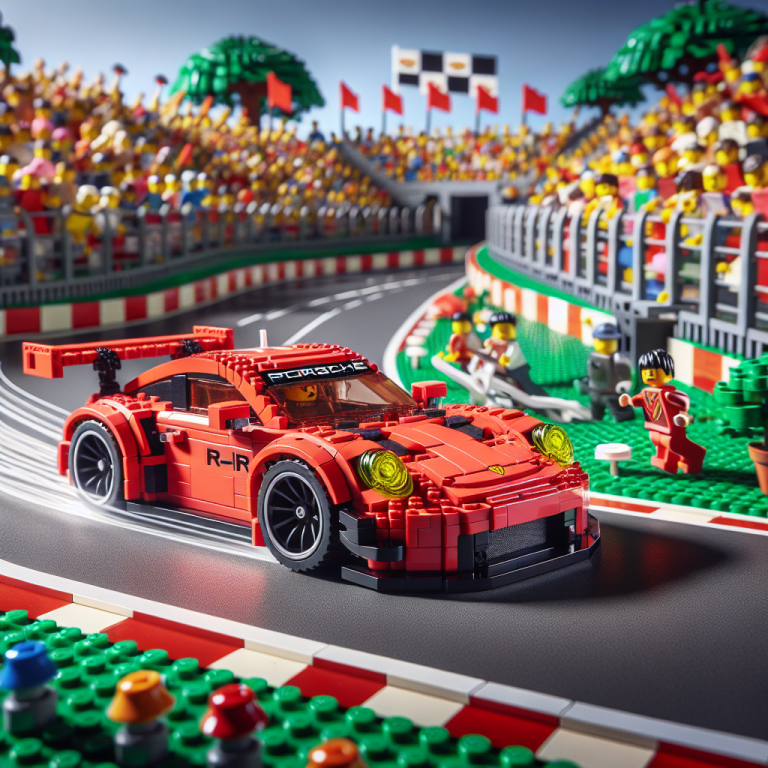 How to Create a Racing Scene with the LEGO Porsche RSR