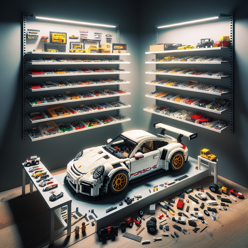 How to Display the LEGO Porsche RSR in Small Spaces