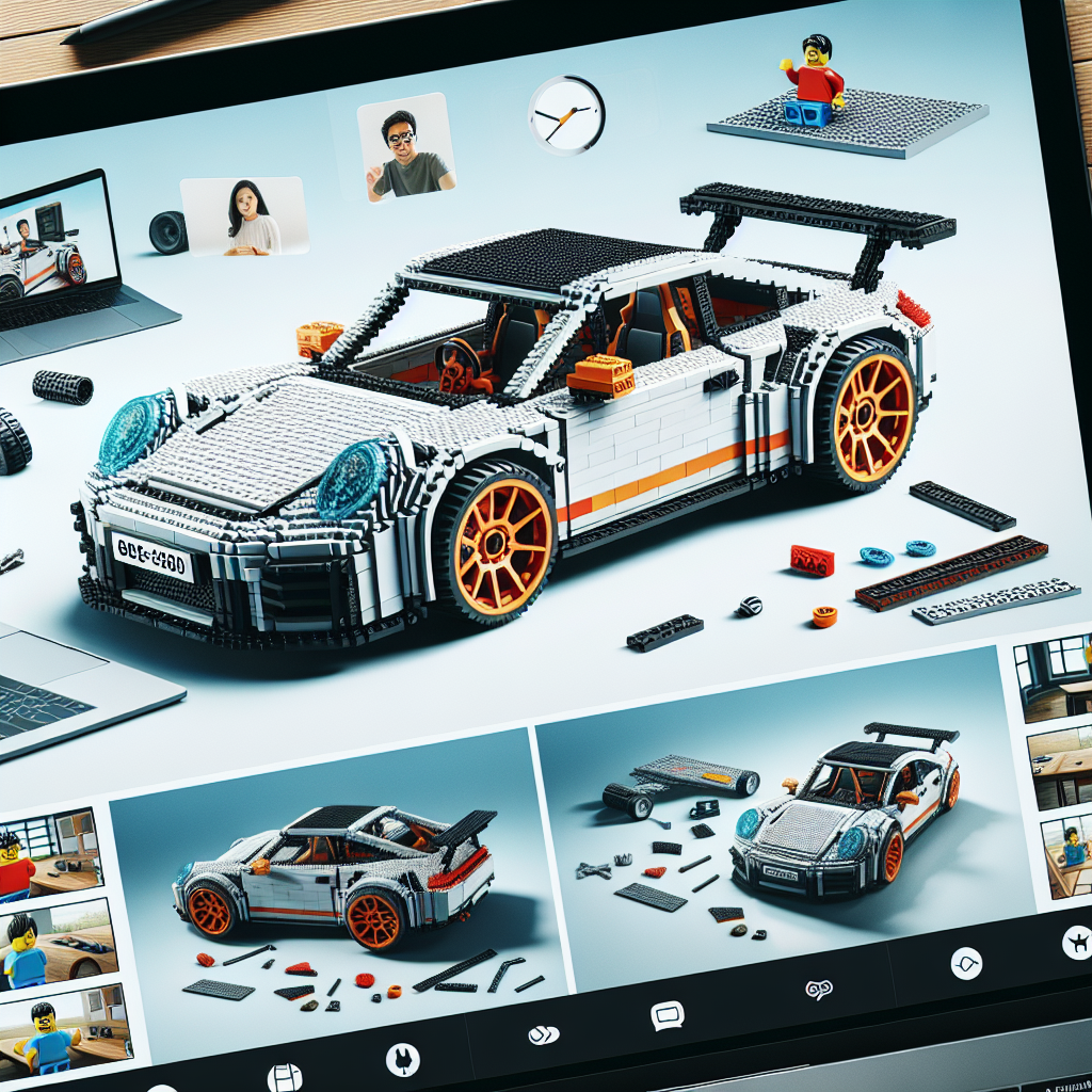 How to Host a Virtual LEGO Porsche RSR Build