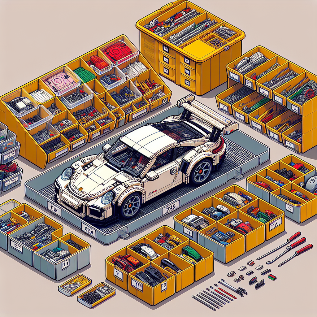 How to Organize LEGO Pieces for Efficient Porsche RSR Building