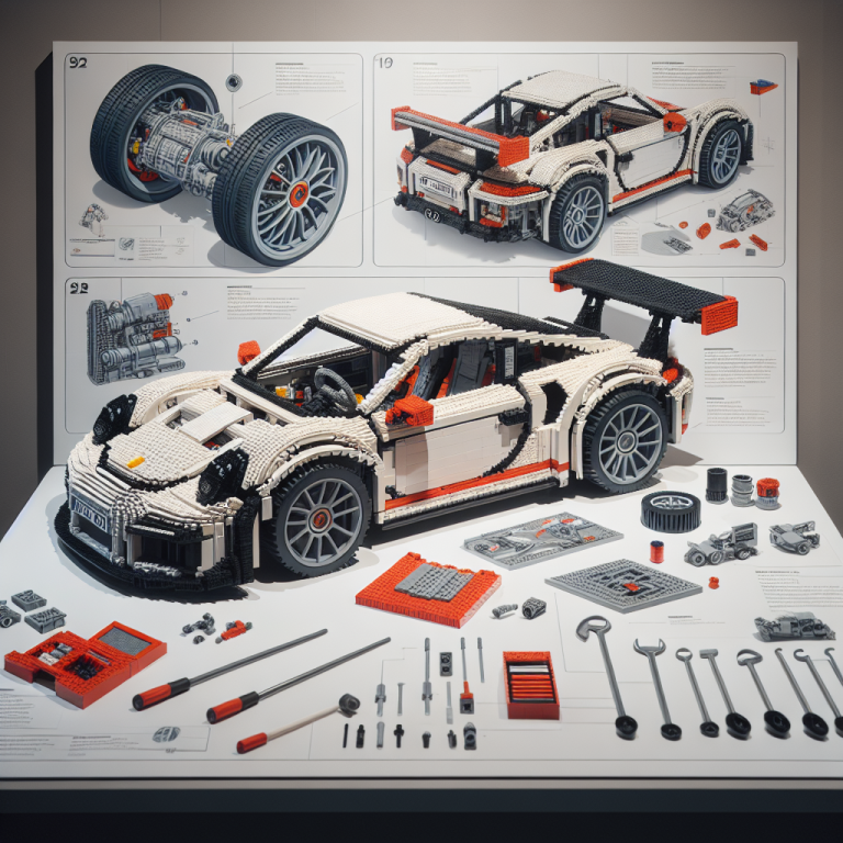 The Most Impressive Building Techniques in the LEGO Porsche RSR